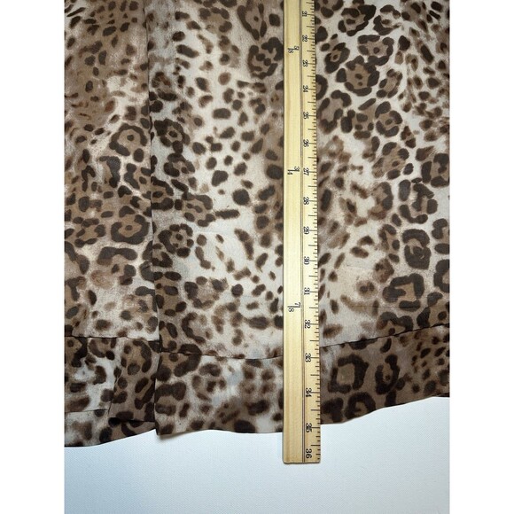 New York &‎ Company Eva Mendez Leopard Animal Print 3/4 Sleeve Dress MEDIUM - Picture 12 of 14